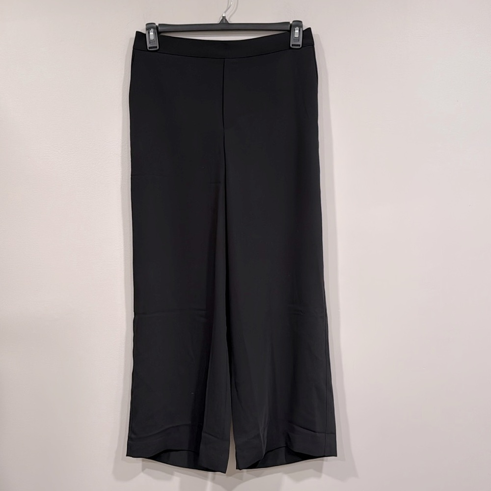 Madewell Black Wide Leg Pull On Dress Pants M NWT - Picture 2 of 6